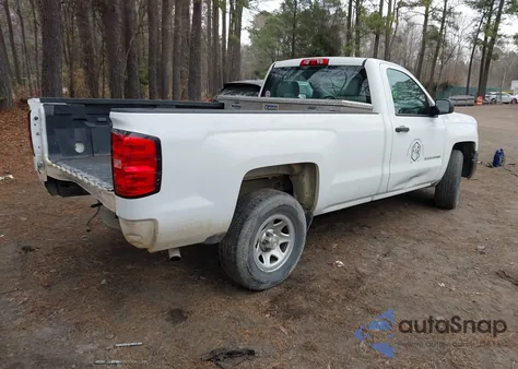 2015 Chevrolet Silverado 1500 Wt из США, поврежденный, VIN 1GCNCPEH5FZ343122